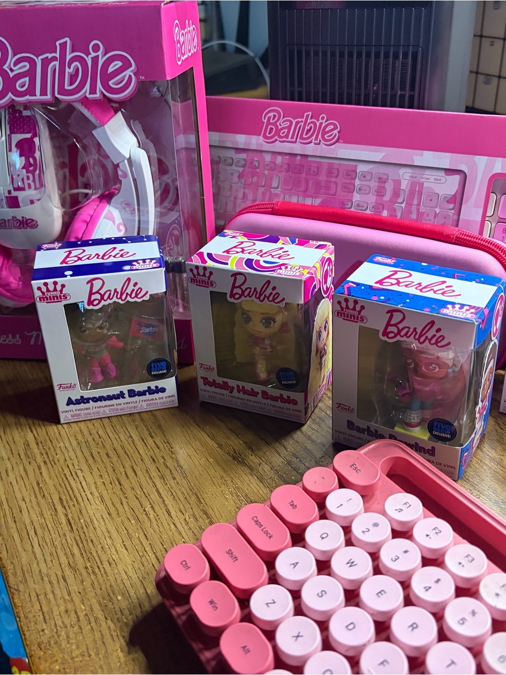 Barbie Pink Collectible Minis with Pink Accessories